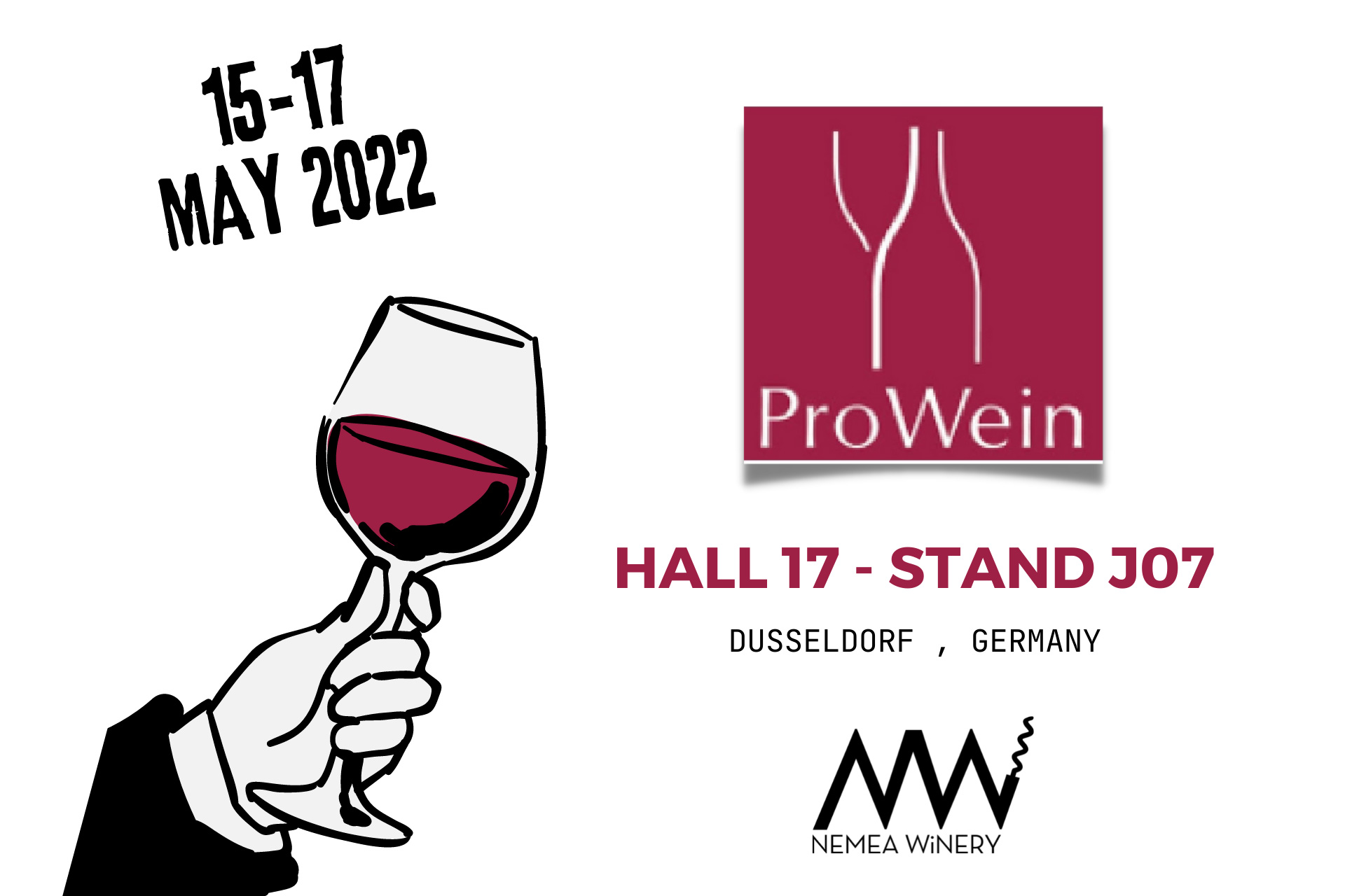 We participate in ProWein on May 15-17 - Room 17 Stand J07